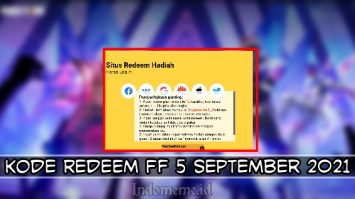 Kode Redeem FF 5 September 2021