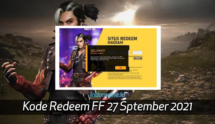 Kode Redeem FF 27 September 2021