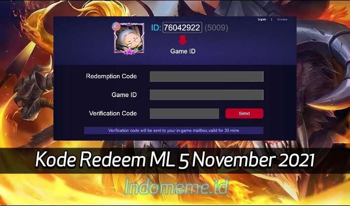 Kode Redeem ML 5 November 2021