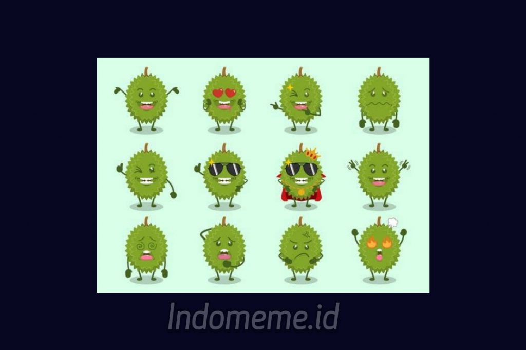 Emoticon Durian Viral TikTok